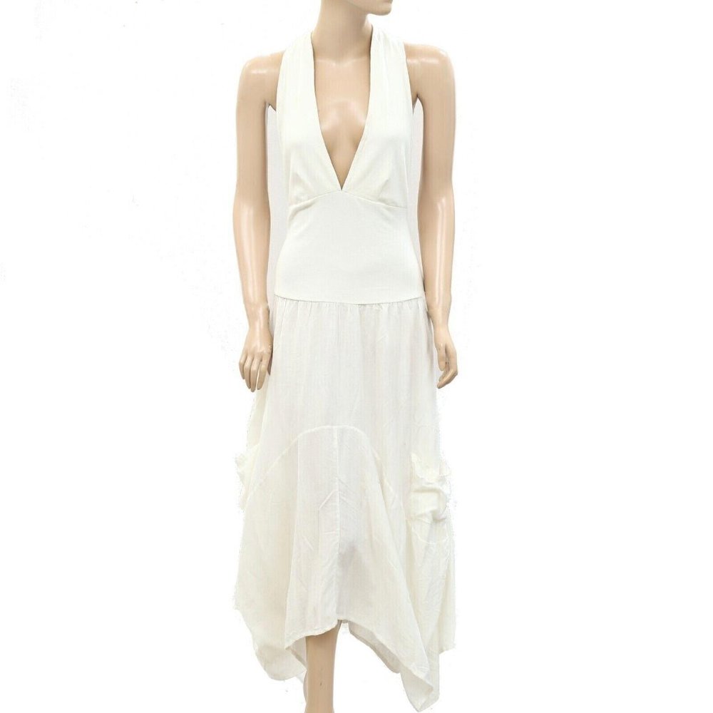 Free People Free-est Hinata Convertible Midi Dress Halter Asymmetrical XL